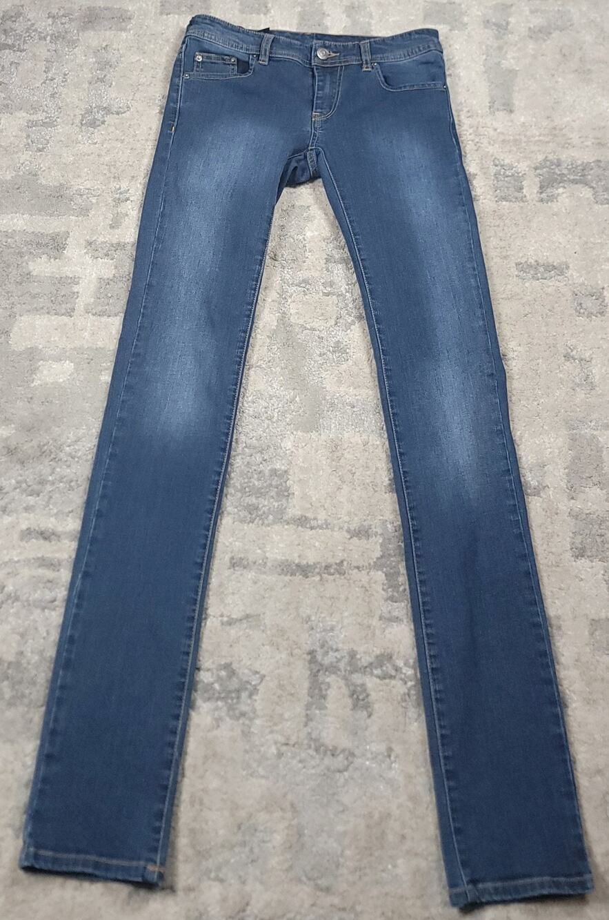 Armani Exchange Women's Skinny Blue Denim Stretch Low-Rise Jeans Sz 28x32